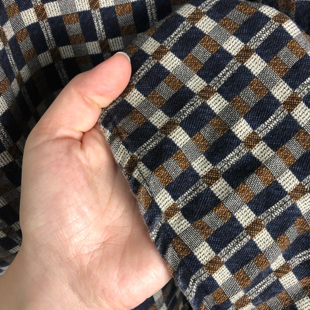 Vintage The‎ Territory Ahead XXL Button Up Shirt Plaid Heavyweight 80s 90s Retro - Picture 6 of 11